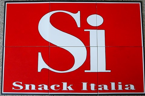 ceramique de sol - entrée restaurant