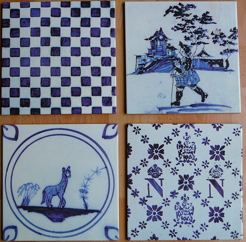 reproduction decor ceramique 18eme siecle - grès cerame 30x30 pour architectes